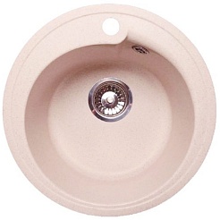 Granfest Мойка кухонная Rondo GF-R450 Светло-розовый – фотография-1